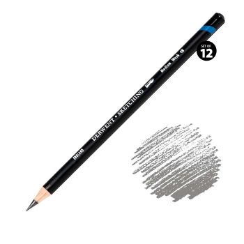 Derwent Water-Soluble Sketching Pencils - 4B (Medium) (Set of 12)