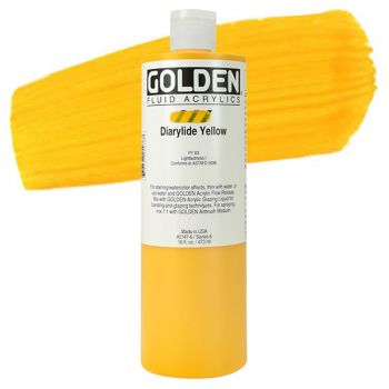 GOLDEN Fluid Acrylics Diarylide Yellow 16 oz
