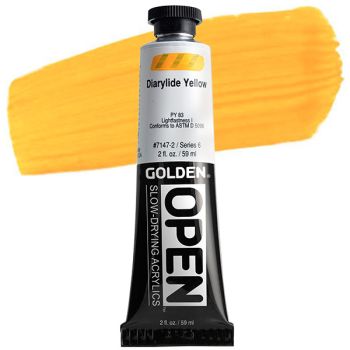 GOLDEN Open Acrylic Paints Diarylide Yellow 2 oz