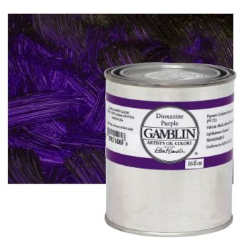 Gamblin Artist's Oil Color 16 oz Can - Dioxazine Purple