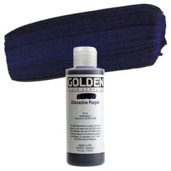 GOLDEN Fluid Acrylics Dioxazine Purple 4 oz