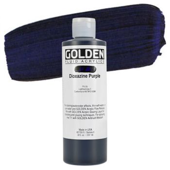 GOLDEN Fluid Acrylics Dioxazine Purple 8 oz