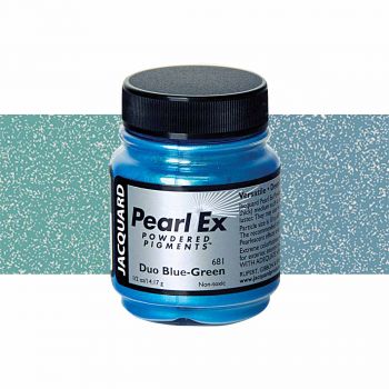 Jacquard Pearl-Ex Powder Pigment 1/2 oz Jar Duo Blue-Green