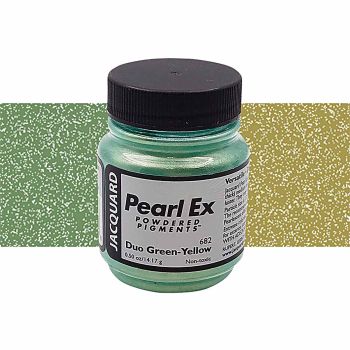 Jacquard Pearl-Ex Powder Pigment 1/2 oz Jar Duo Green-Yellow