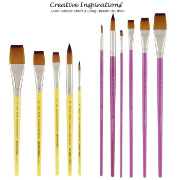 Creative Inspirations Dura Handle Brushes, Short and Long Handle Brushes