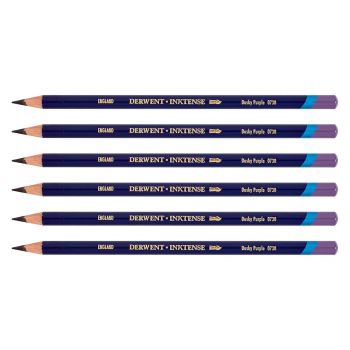 Derwent Inktense Pencil Box of 6 No. 0730 - Dusky Purple