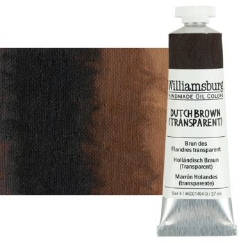 Williamsburg Handmade Oil Paint - Dutch Brown Transparent, 37ml Tube
