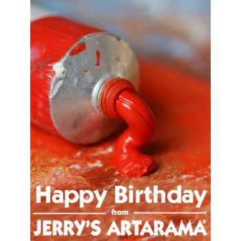 Birthday Art e-Gift Card - Red Paint eGift Card