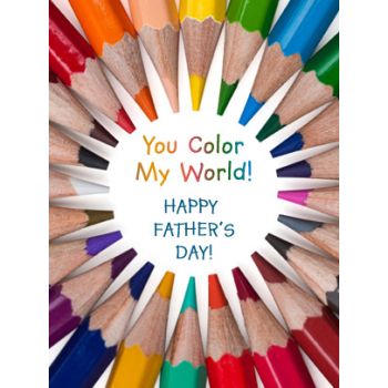 Father&#39;s Day Art eGift Card - You Color My World eGift Card