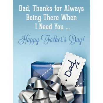 Father&#39;s Day Art eGift Card - Thanks Dad eGift Card