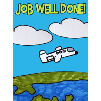 Kids Art eGift Card - Job Well Done Plane eGift Card