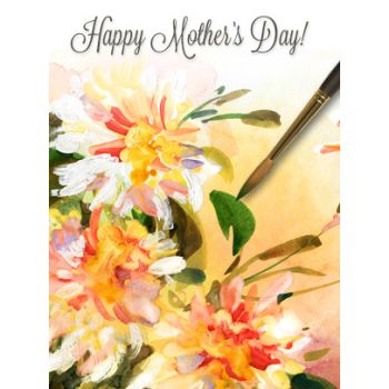 Mother&#39;s Day Art eGift Card - Watercolor Bouquet of Flowers - electronic gift card eGift Card