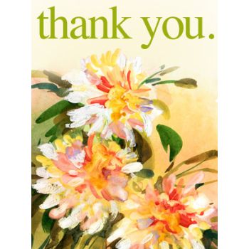 Thank You Art eGift Card - Painted Flowers eGift Card