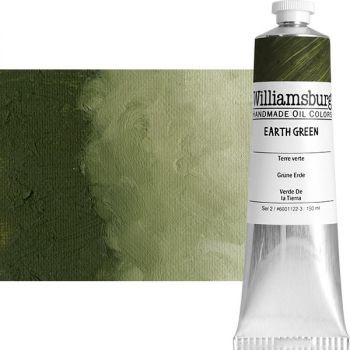 Williamsburg Handmade Oil Paint - Earth Green, 150ml Tube