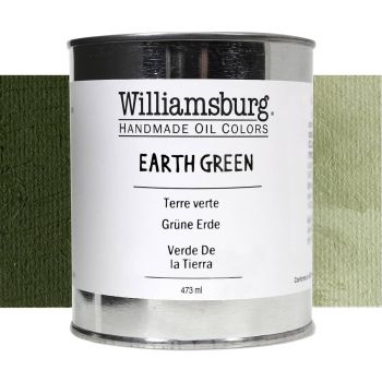 Williamsburg Handmade Oil Paint - Earth Green, 473ml Can