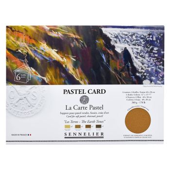Sennelier La Carte Pochette 11.8"x15.75" - 6 Pack, Earth Tones