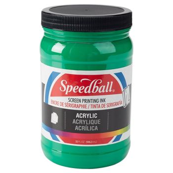 Emerald 32oz Jar Speedball Acrylic Screen Printing Ink 