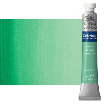 Winsor & Newton Cotman Watercolor 8 ml Tube - Emerald Green
