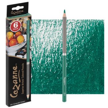 Cezanne Colored Pencils - Emerald, Box of 6 (Creative Mark)
