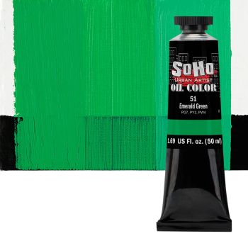 SoHo Artist Oil Color Emerald Green 50ml Tube