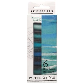 Sennelier Soft Pastel Half Stick Set Emerald Sea