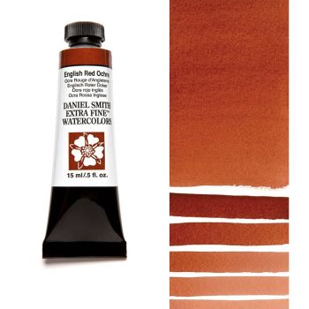 Daniel Smith Extra Fine Watercolors - English Red Ochre, 15 ml Tube
