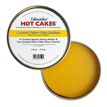 Enkaustikos Encaustic Mediums Hot Cakes Natural Yellow Wax 177 ml