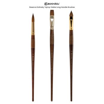 Escoda Reserva Kolinsky Tajmyr Sable Long Handle Brushes