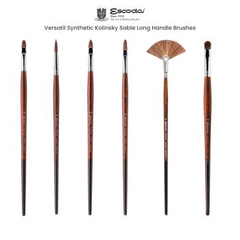 Escoda Versatil Synthetic Kolinsky Sable Long Handle Brushes