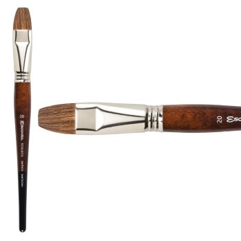 Escoda Versatil Synthetic Kolinsky Sable Short Handle Brush Bright #20