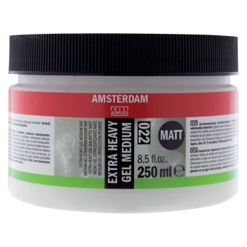 Amsterdam Expert Acrylic Extra Heavy Gel Matte Medium 250ml