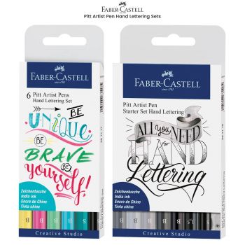 Faber-Castell PITT Artist Hand Lettering India Ink Pen Sets