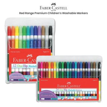 Faber-Castell Red Range Premium Children's Washable Markers