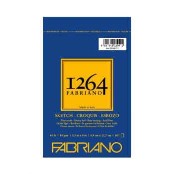 Fabriano 1264 Sketch 60 lb (100-Sheet) Spiral Pad 3.5x5