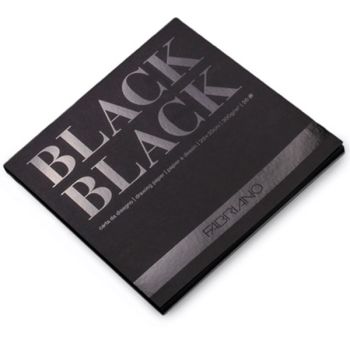 Fabriano Black Black 140lb Pad 8X8in (20 Sheets)