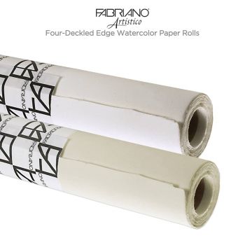 Fabriano Artistico Four-Deckled Edge Watercolor Paper Rolls