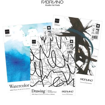 Fabriano Studio Fat Pads- Watercolor, Mixed-Media, Drawing