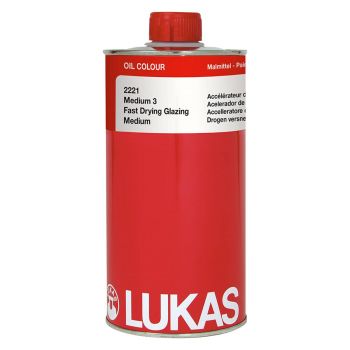LUKAS Oil Painting Medium - Fast Dry Glazing Medium #3 1 Liter Can
