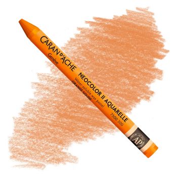 Caran d'Ache Neocolor II Water-Soluble Wax Pastels - Fast Orange, No. 300