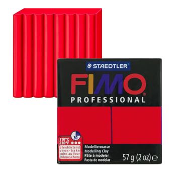 FIMO Professional Modeling Clay 2 oz - True Red