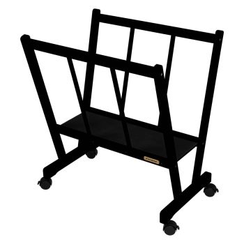 Firenze Large Wood Print Rack, Black finish