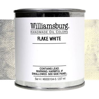 Williamsburg Handmade Oil Paint - Flake White, 237ml Can