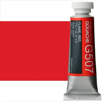 Holbein Artists' Gouache 15 ml Tube - Flame Red
