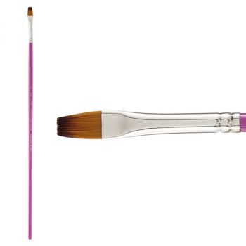 Creative Inspirations Dura-Handle, Brush Long Handle, Flat 1/4"