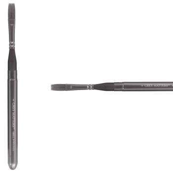 Grey Matters Series 9881 Synthetic Pocket Brush - Flat, Size 4