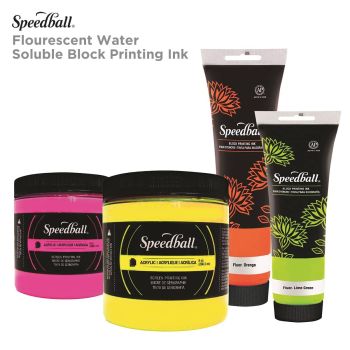Speedball Fluorescent Water Soluble Block Printing Ink
