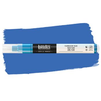 Liquitex Professional Paint Marker Fine (2mm) - Fluorescent Blue
