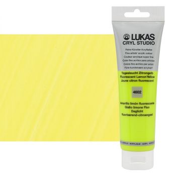 LUKAS CRYL Studio 125 ml Tube - Fluorescent Lemon Yellow
