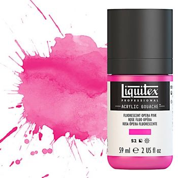 Liquitex Professional Acrylic Gouache 2oz Fluorescent Opera Pink