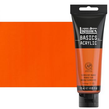 Liquitex Basics Acrylics 4oz Fluorescent Orange